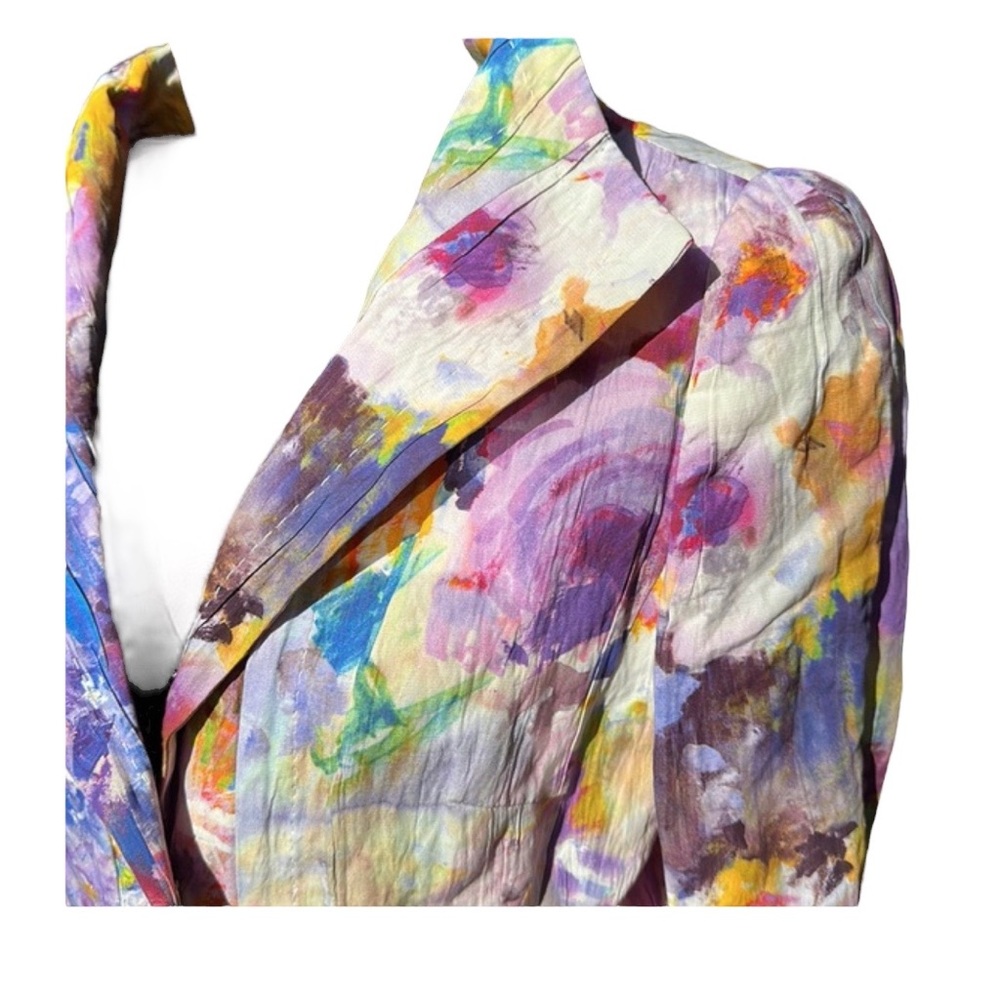 Escada Bright Colored Abstract Patterned Blazer, … - image 3